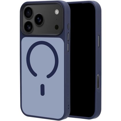 Mobiparts Hardcover Coque iPhone 18 Pro Max MagSafe Coque arrière Rigide - Satin Blue