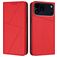 Mobigear Frosted Flip Housse iPhone 17 Pro Etui Porte-Monnaie - Rouge