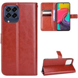Mobigear Wallet Housse Samsung Galaxy M33 Etui Porte-Monnaie - Marron