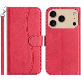 Mobigear S Line Housse iPhone 17 Pro Etui Porte-Monnaie - Rouge