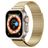 Mobigear Premium Loop Bracelet Milanais pour Apple Watch Fermeture magnétique - 49/46/45/44 mm - Or