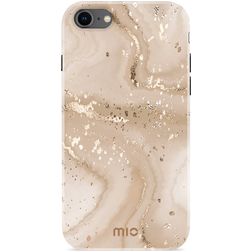 MIO Coque iPhone SE (2020) MagSafe Coque arrière Rigide - Gold Marble