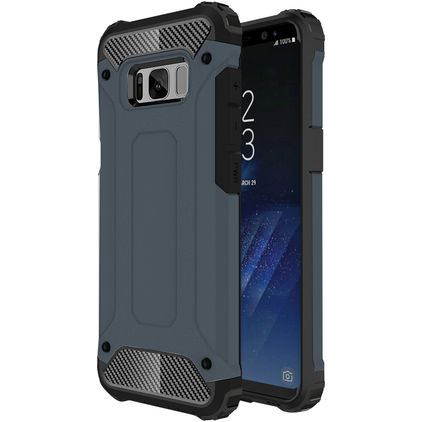 Mobigear Outdoor Coque Samsung Galaxy S8 Coque arrière Rigide Anti-Chocs - Bleu Marin