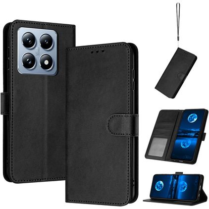 Mobigear Wallet Housse Xiaomi 14T Etui Porte-Monnaie - Noir