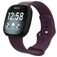 Mobigear Sport Dual Bracelet Silicone Fitbit Versa 3 Fermeture à clou et passant - Violet