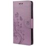 Mobigear Flowers Housse Samsung Galaxy A23 Etui Porte-Monnaie - Violet