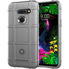 Mobigear Rugged Shield Coque LG G8 ThinQ Coque arrière en TPU Souple Anti-Chocs - Gris Mobigear Rugged Shield Coque LG G8 ThinQ Coque arrière en TPU Souple Anti-Chocs - Gris
