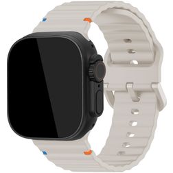 Mobilize Buckle Bracelet Silicone Apple Watch Fermeture boucle ardillon - 42/41/40/38 mm - Lumière stellaire