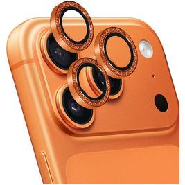 Mobiparts Camera Lens iPhone 17 Pro Max Aluminum Protection Objectif Caméra - Compatible Coque - Orange Gold
