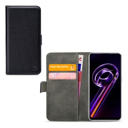 Mobilize Classic Gelly Wallet Realme 9 5G Étui Portefeuille - Noir