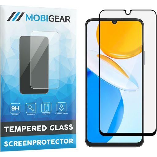 Mobigear Premium HONOR X7 Verre trempé Protection d'écran - Compatible Coque - Noir
