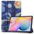 Mobigear Tri-Fold Coque Samsung Galaxy Tab S6 Lite Etui - The Starry Night