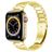 Mobigear Lissabon Bracelet Acier Apple Watch Fermeture boucle déployante - 49/46/45/44 mm - Or
