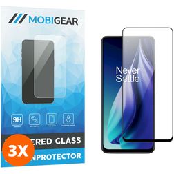 Mobigear Premium OPPO A79 Verre trempé Protection d'écran - Compatible Coque - Noir (Lot de 3)