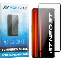 Mobigear Premium Realme GT Neo 3T Verre trempé Protection d'écran - Compatible coque - Noir