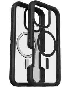 Otterbox Defender Coque iPhone 16 Pro Max MagSafe Coque arrière Rigide Anti-Chocs - Transparent / Noir