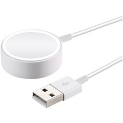 Mobigear USB-A Magnetic - Chargeur Apple Watch 1 mètre 5W 1A - Blanc