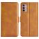 Mobigear Slim Magnet Housse Motorola Moto G42 Etui Porte-Monnaie - Cognac