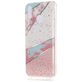 Mobigear Marble Coque Huawei P20 Lite (2018) Coque arrière en TPU Souple - Blanc / Rose