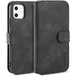Mobigear Retro Housse iPhone 11 Etui Porte-Monnaie - Noir
