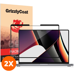 GrizzlyCoat Premium MacBook Pro 14 Pouces (2021-2026) Protection d'écran Film - Compatible Coque (Lot de 2)