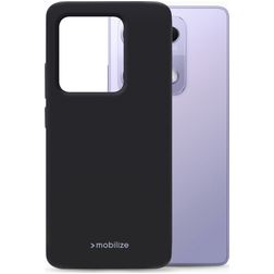 Mobilize Rubber Gelly Coque Xiaomi Redmi Note 14S Coque arrière en TPU Souple - Noir