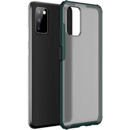 Mobigear Shockproof Coque Samsung Galaxy A03s Coque arrière Rigide Anti-Chocs - Vert