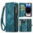 Caseme 008 Housse iPhone 14 Pro Etui avec Coque Détachable Porte-Monnaie - Bleu