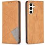 Mobigear Rhombus Slim Housse Samsung Galaxy S24 FE Etui - Cognac