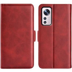 Mobigear Slim Magnet Xiaomi 12 Pro Étui Portefeuille - Rouge
