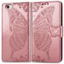 Mobigear Butterfly Housse iPhone 8 Etui Porte-Monnaie - Rose doré