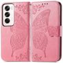 Mobigear Butterfly Housse OPPO Reno 12 Pro Etui Porte-Monnaie - Rose