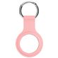 Xccess Keychain Coque Apple AirTag Porte-clés en Silicone Souple - Rose