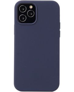 Mobigear Rubber Touch iPhone 13 Mini Silicone Coque arrière - Bleu foncé