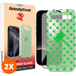 GrizzlyCoat Easy Align iPhone Air Verre trempé Protection d'écran - Compatible Coque + Cadre d'installation (Lot de 2)
