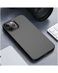 Mobigear Bio Coque iPhone 12 Coque arrière en Eco-Friendly - Noir