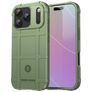 Mobigear Rugged Shield Coque iPhone 18 Pro Coque arrière en TPU Souple Anti-Chocs - Vert