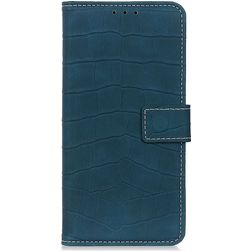Mobigear Croco Housse OnePlus 10 Pro Etui Porte-Monnaie - Vert