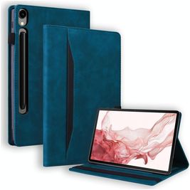 Mobigear Folio Coque Samsung Galaxy Tab S10 FE Plus Etui - Bleu