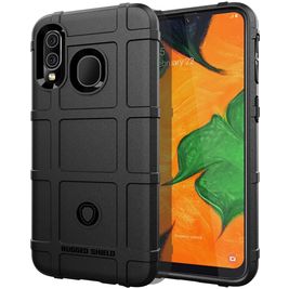 Mobigear Rugged Shield Coque Samsung Galaxy A40 Coque arrière en TPU Souple Anti-Chocs - Noir