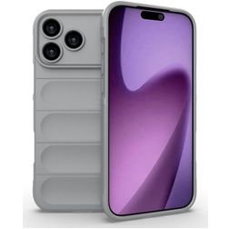 Mobigear Bumpy Coque iPhone 18 Pro Max Coque arrière en TPU Souple - Gris