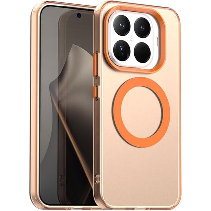 Mobigear Shockproof Coque Xiaomi 15T Pro MagSafe Coque arrière Rigide - Orange