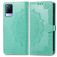 Mobigear Mandala Housse Vivo V21 Etui Porte-Monnaie - Vert