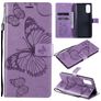 Mobigear Butterfly Housse OPPO Reno 4 Etui Porte-Monnaie - Violet