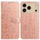 Mobigear Flowers Housse iPhone 17 Pro Max Etui Porte-Monnaie - Rose doré