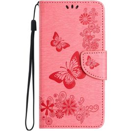 Mobigear Butterfly Housse Samsung Galaxy A35 Etui Porte-Monnaie - Rose