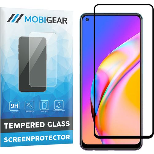 Mobigear Premium OPPO A94 5G Verre trempé Protection d'écran - Compatible coque - Noir
