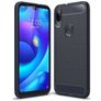 Mobigear Brushed Slim Coque Xiaomi Mi Play Coque arrière en TPU Souple - Bleu Marin