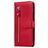 Mobigear Zipper Housse Xiaomi Redmi Note 9 Etui Porte-Monnaie - Rouge