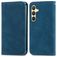 Mobigear Retro Slim Housse Samsung Galaxy S25 Etui Porte-Monnaie - Bleu